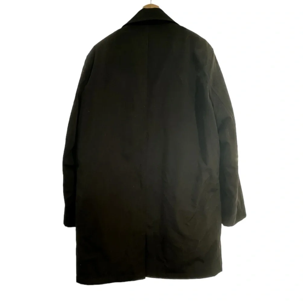 Kenneth Cole Water Repellent Trench Coat with Removable Lining, Black, Large